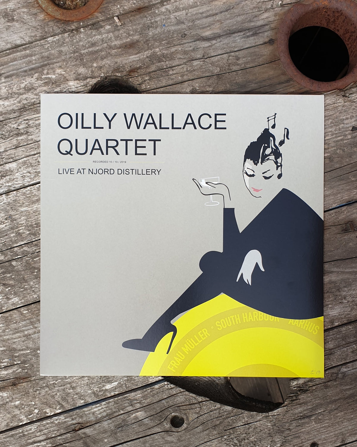 Olliy Wallace Quartet - live jazz album vinyl-front